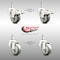 Service Caster 3 Inch 316SS Gray Polyurethane 10mm Threaded Stem Caster Lock Brake, 2PK SCC-SS316TSTTL20S314-PPUB-M1015-2-S2 - alternate 5